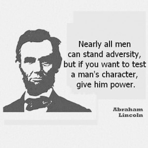 Power is a true test of character
