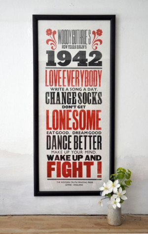 THE WOODEN TRUTH | Woody Guthrie's New Years Rulin's