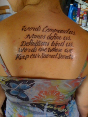 14. Hal Duncan Quote Tattoo