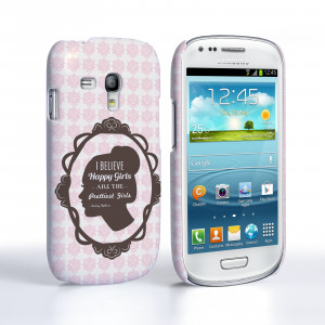 ... Samsung Galaxy S3 Mini Audrey Hepburn ‘Happy Girls’ Quote Case