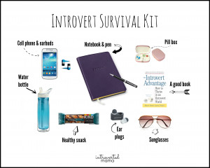 An introvert survival kit is a fun, easy way to equip yourself with a ...