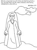 Baby Jesus / Nativity / Christmas Story Coloring Pages