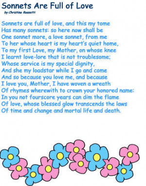 Mother Day Poems Sonnet