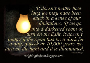 .Darken Room, Sharon Salzberg, Quotes Speak, Life Wisdom Quotes ...