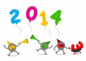 Happy New Year 2014 Clip Art picture