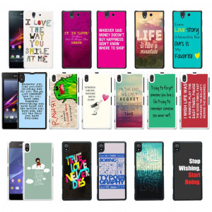Details about Sayings Quotes Case Cover for Sony Xperia Z - Z1 and Z2 ...