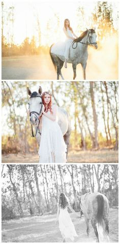 ... dress bride and horse fairy tail white golden light girl with horse