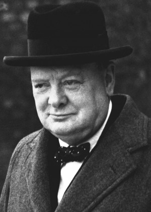 Winston Churchill closeup