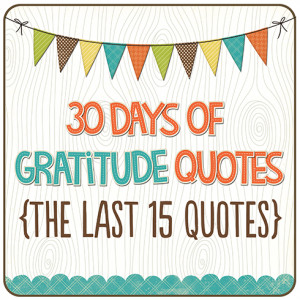 Last 15 Gratitude Quotes…