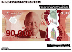 Bank of Canada cries counterfeit over Duffy Buck cartoon