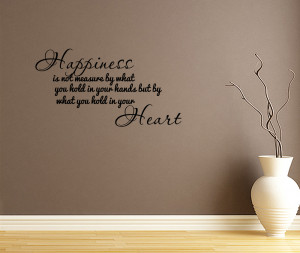 HAPPINESS-Home-Bedroom-Decor-Vinyl-Wall-Quote-Art-Decal-Lettering ...