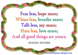 Swedish Proverb and Wise Saying