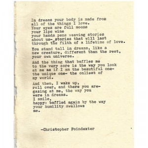christopher poindexter poems and quotes