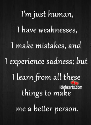 ... , Experience, Human, Learn, Life, Mistake, Mistakes, Person, Sadness