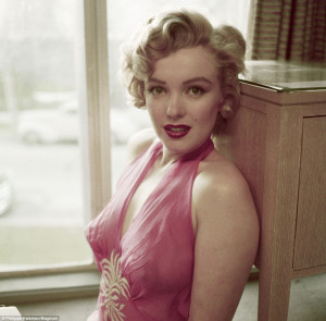 Vulnerable: Marilyn Monroe's fragility is clearly evident in this ...