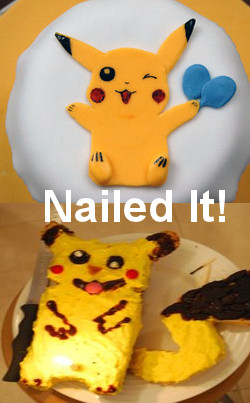 pikachu cake - funny nailed it baking fail