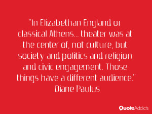 ... civic engagement. Those things have a different audience.” — Diane