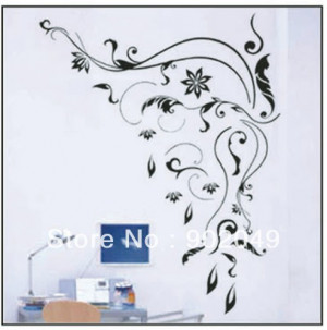 5PCS/LOTS 60x90cm Hot sale decorative mesh fabric black flower DIY ...