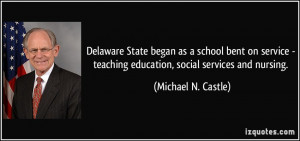 ... service - teaching education, social services and nursing. - Michael N