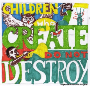 Children who create don't destroy - Rep Louise Slaughter (D-NY)