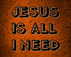 Jesus is all I need Papel de Parede Imagem