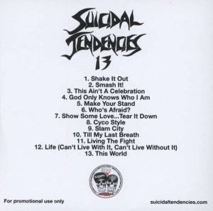 Suicidal Tendencies 13 Suicidal tendencies: 13