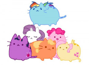 14410 - applejack cats cute d'aww dawww fluttershy pinkie pie rainbow ...