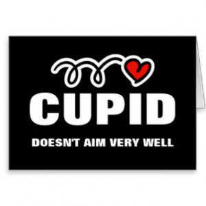 Anti Valentines Day card | Cupid doesn't aim well