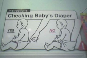 How To Check A Diaper Funny Baby Humor