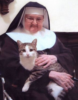 ourladyg: Mother Angelica… AND A CAT! The ultimate combo. Happy ...