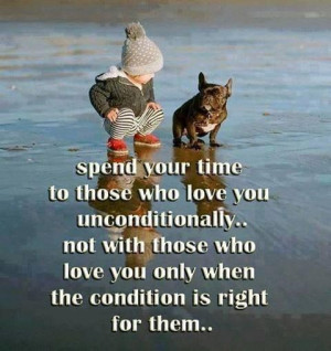 Unconditional love.....