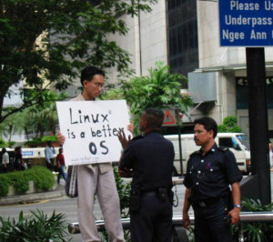 funny-protest-sign-police-Linux-OS