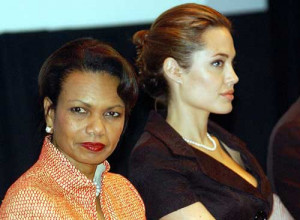 ... Secretary of State Condoleezza Rice during the 2005 World Refugee Day