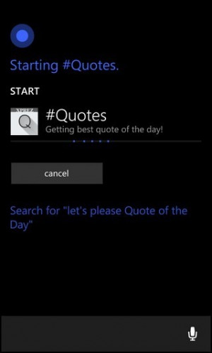 Make WP 8.1 & Cortana Read Out Quotes To You