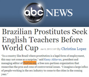 abc news brazilian prostitutes seek english teacher before world cup