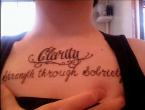 Overcoming Drug Addiction Tattoos Quotes--addiction, sobriety