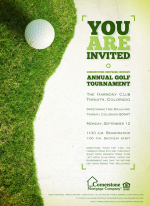 golf tournament invitations