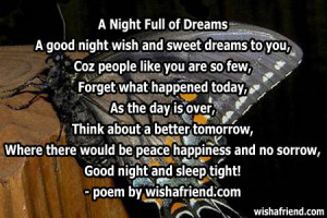 sweet dreams poems