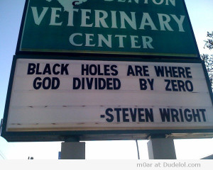 Veternarian quotes comedian on divine math