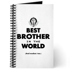 The Best in the World Best Brother Journal for