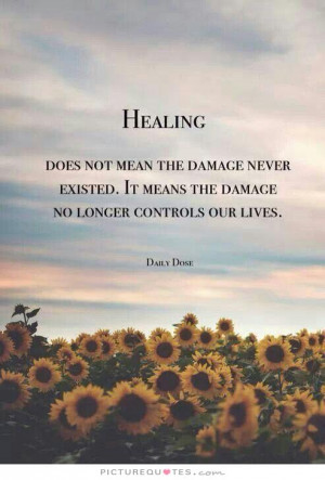 Healing does not mean the damage never existed. It means the damage no ...