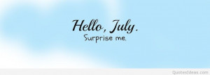 Hello, july surprise me cover fb