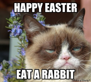 Happy Easter from Grumpy cat