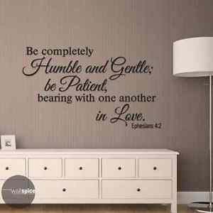 ... Be-Completely-Humble-And-Gentle-Bible-Verse-Quote-Vinyl-Wall-Decal
