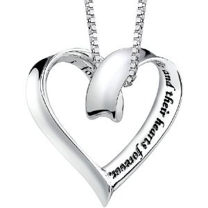 Heart Shaped Pendant for Mom with the following Quote for Mothers: