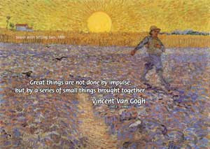 Sower with the Setting Sun (1888) painting by Dutch artist, Vincent ...