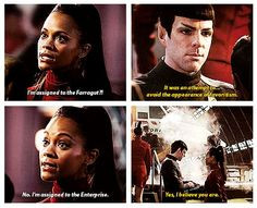 Go Back > Pix For > Uhura And Spock 2009