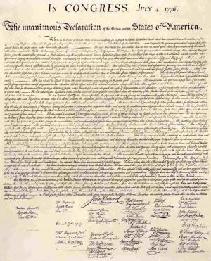 The Independence of the Thirteen Colonies was declared In Congress on ...