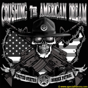 US Border Patrol - Crushing the American Dream on Mens Short Sleeve T ...