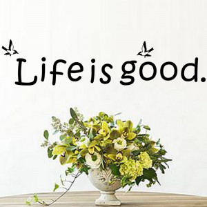 Europe Life is good Wall Sticker Quotes Art Lettering Removable Vinyl ...